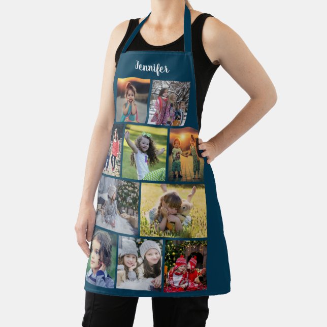 Create your own family photo collage name apron (Insitu)