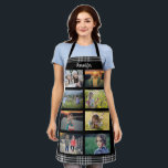 Create your own family photo collage name apron<br><div class="desc">Create your own family photo collage name,  chequered pattern,  Apron 
You can personalise it and add your most beautiful photos and name.</div>