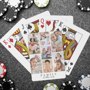 Create Your Own Family Photo Collage Playing Cards