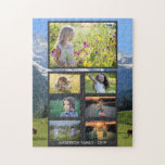 Create your own family photo collage puzzle<br><div class="desc">Make your own most beautiful family photo collage puzzle.
Family name,  your own photo collage jigsaw puzzle
You can personalise it and add your most beautiful photos. Great fun !</div>