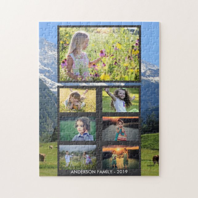 Create your own family photo collage puzzle (Vertical)