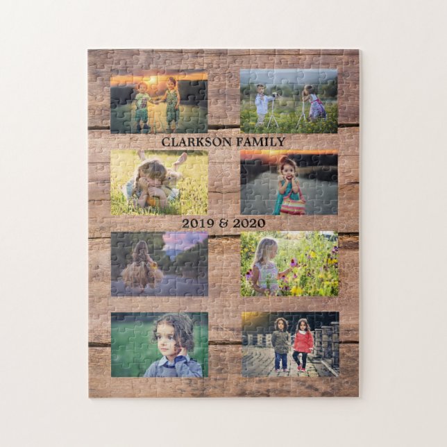 Create your own family photo collage puzzle (Vertical)