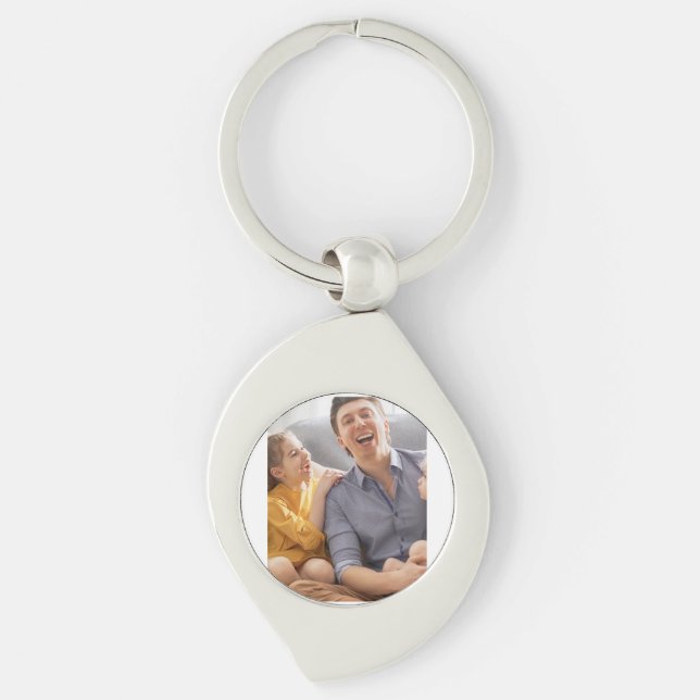 Create Your Own Family Photo Custom Picure Key Ring (Front)