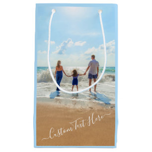 Create Your Own Family Photo Gift Bags Custom Text