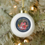 Create your own family photo personal Christmas Ceramic Ball Christmas Ornament<br><div class="desc">Create your own family photo,  personal Christmas ornament.
Very nice Christmas keepsake.
Add your own photo and name and year to personalise.</div>