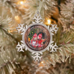 Create your own family photo personal Christmas Snowflake Pewter Christmas Ornament<br><div class="desc">Create your own family photo,  personal Christmas ornament.
Very nice Christmas keepsake.
Add your own photo and name and year to personalize.</div>