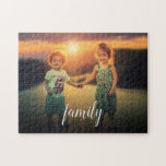 Create your own family photo script jigsaw puzzle<br><div class="desc">Make your own most beautiful family photo puzzle.
Custom photo jigsaw puzzle
You can personalize it and add your most beautiful photo. Great fun !</div>