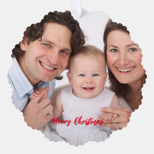 Create Your Own Family Photo Tree Decoration Card