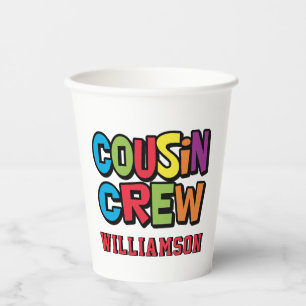 Create Your Own Family Reunion Cousin Crew Paper Cups