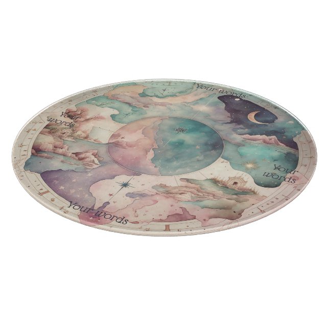 Create Your Own Fantasy World Map Cutting Board (Corner)