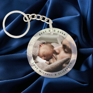 Create Your Own Father's Day Best Dad Ever Photo Key Ring