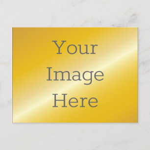 Create Your Own Faux Metallic 14k Gold Postcard