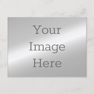 Create Your Own Faux Metallic Silver Postcard