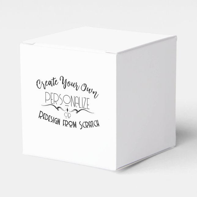 Create Your Own Favour Box (Front Side)