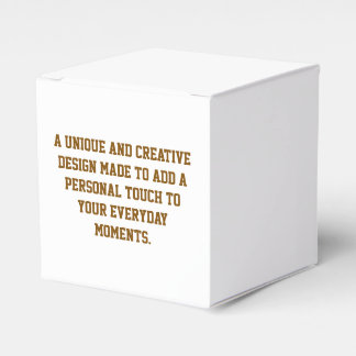 Create Your Own Favour Box