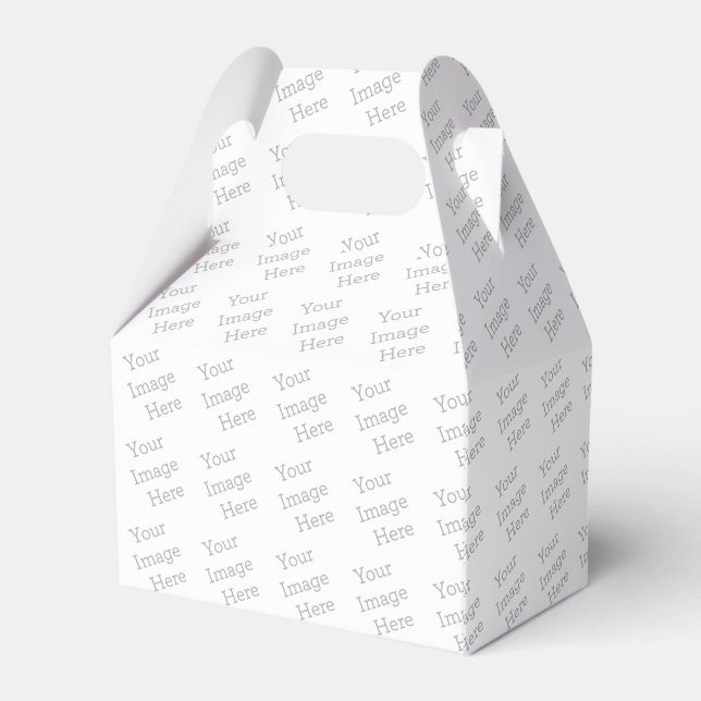Paper Favour Box, Gabble 10.16 cm x 6.35 cm x 12.7 cm  (Back Side)