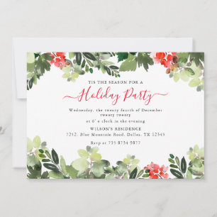 Create Your Own Festive Frame Holiday Party Invite