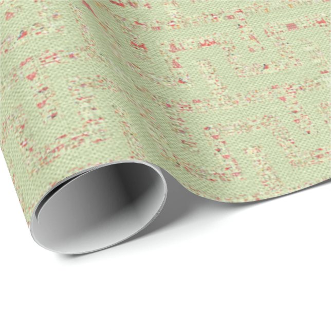 Create Your Own Festive Greek Key Wrapping Paper (Roll Corner)