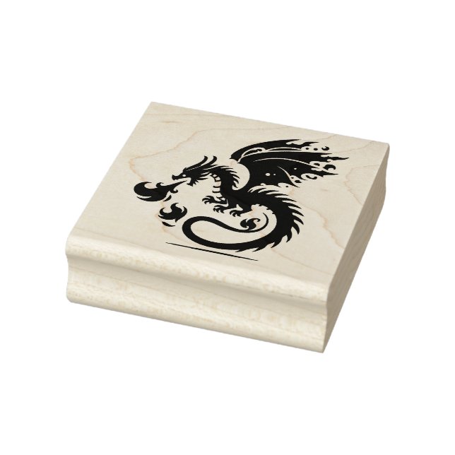 Create Your Own Fierce Fire Breathing Dragon Rubber Stamp (Stamp)