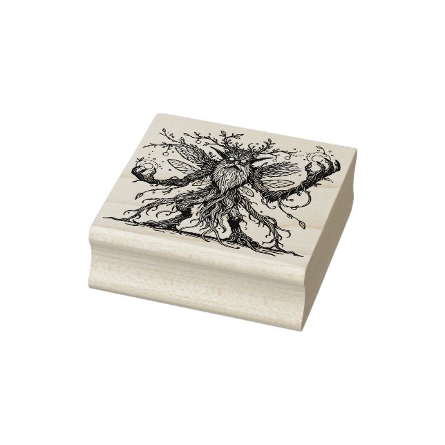 Create Your Own Fierce Magical Tree Fairy Rubber Stamp (Stamp)