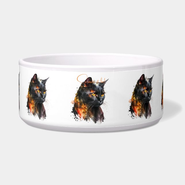 Create Your Own Fiery Black Cat (Front)