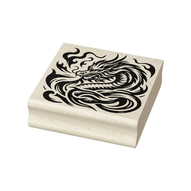 Create Your Own Fire Breathing Dragon Bust Rubber Stamp (Stamp)