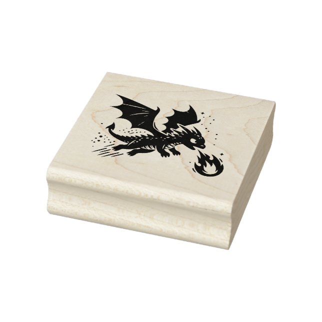 Create Your Own Fire Breathing Dragon Fledgling Rubber Stamp (Stamp)