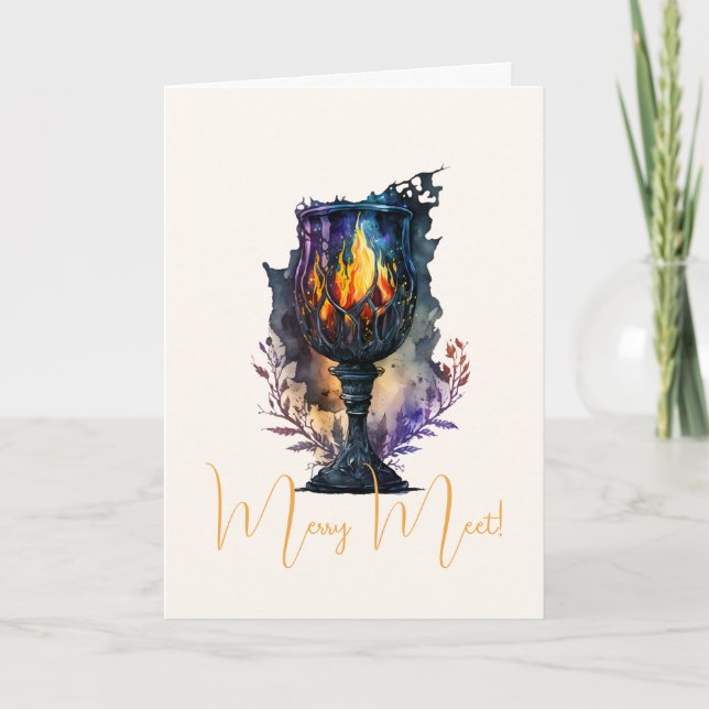 Create Your Own Fire Goblet Card (Front)