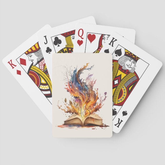 Create Your Own Fire Grimoire Playing Cards (Back)