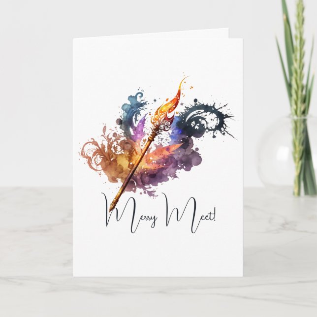 Create Your Own Fire Wand Card (Front)
