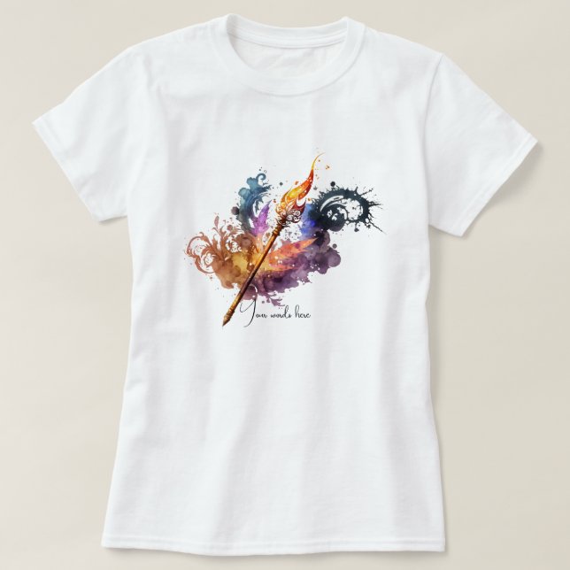 Create Your Own Fire Wand T-Shirt (Design Front)