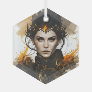 Create Your Own Fire Witch Glass Tree Decoration