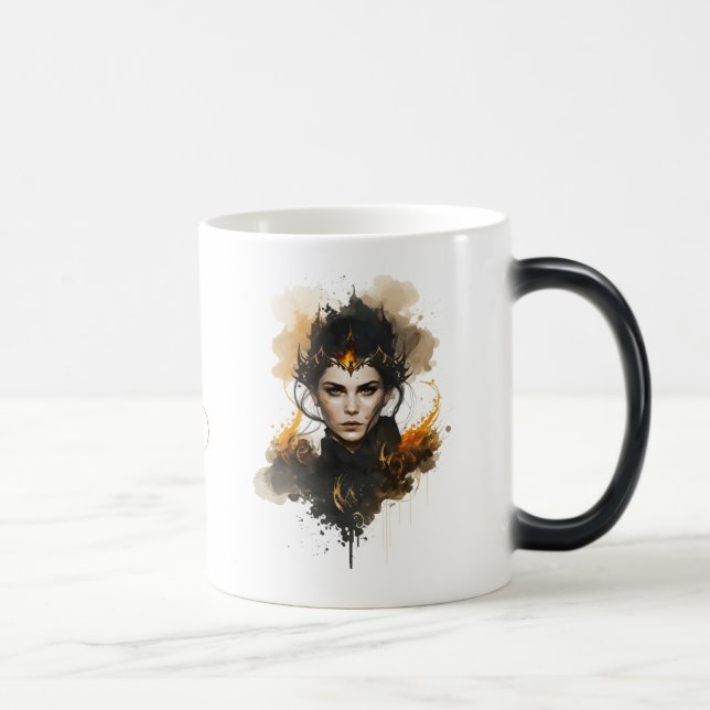Create Your Own Fire Witch Magic Mug (Right)