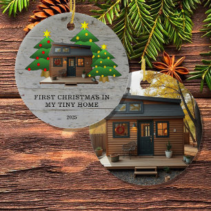 Create your own First Christmas in my Tiny Home Ceramic Tree Decoration