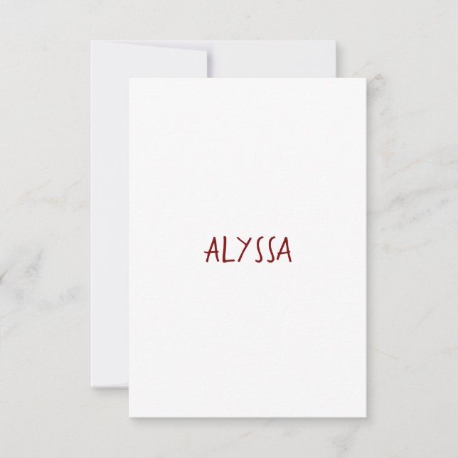 Create Your Own Flat Save The Date Card (Front)