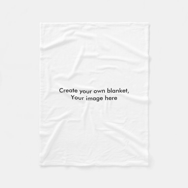 Create your own fleece blanket, add your image blanket (Front)