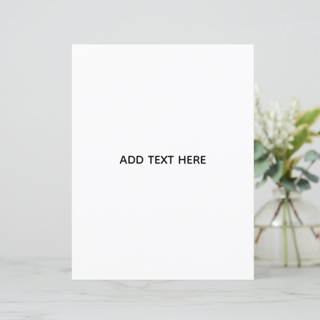 Create Your Own Floral  (Standing Front)