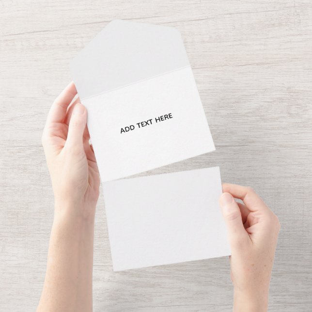 Create Your Own Floral  All In One Invitation (Tearaway)