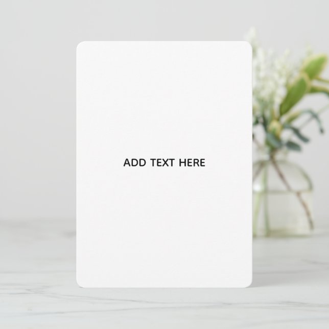 Create Your Own Floral  Announcement (Standing Front)