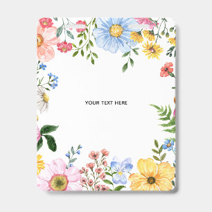 Create Your Own floral Badge ID Badge