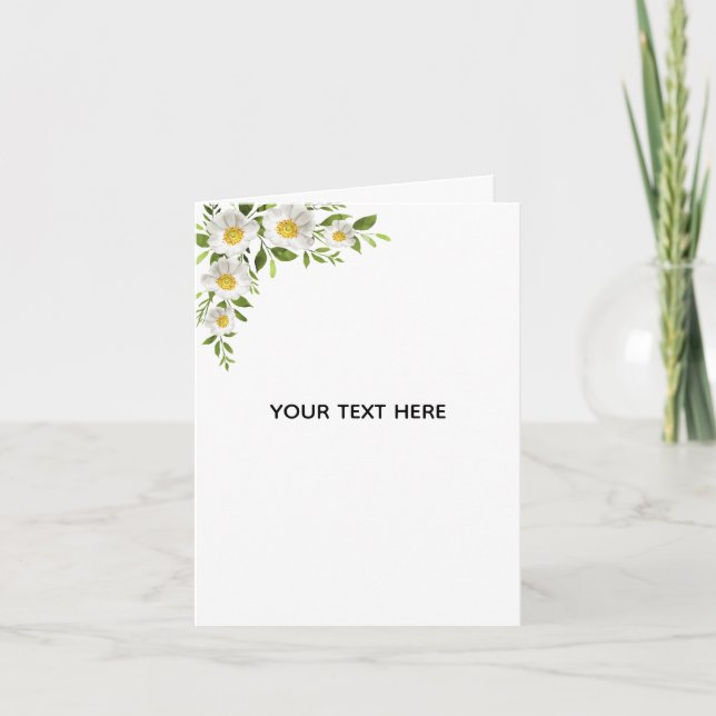 Create Your Own Floral Border Card (Front)
