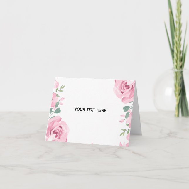 Create Your Own Floral Border Card (Front)