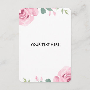 Create Your Own Floral Border Enclosure Card