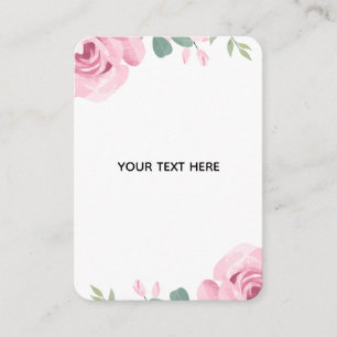 Create Your Own Floral Border Enclosure Card