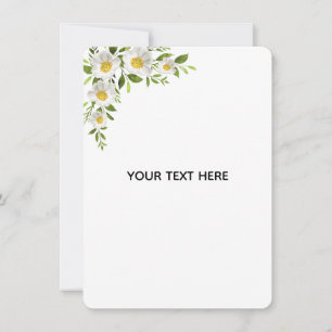 Create Your Own Floral Border Invitation