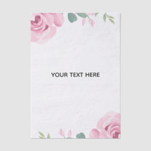 Create Your Own Floral Border Tissue Paper