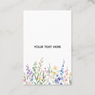 Create Your Own Floral Business Card