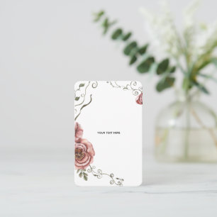 Create Your Own floral  Business Card