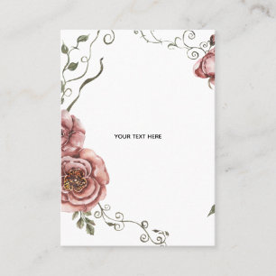 Create Your Own floral Business Card