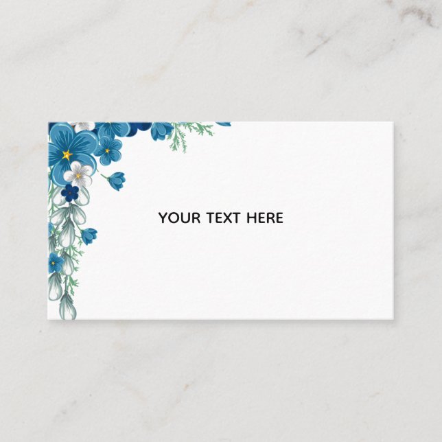Create Your Own Floral Business Card (Front)